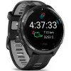 Garmin Forerunner 965 Carbon Gray DLC Titanium Bezel, Black Case, Black/Powder Gray Silicone Band