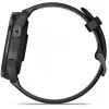 Garmin Forerunner 965 Carbon Gray DLC Titanium Bezel, Black Case, Black/Powder Gray Silicone Band