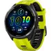 Garmin Forerunner 965 Carbon Gray DLC Titanium Bezel with Black Case and Amp Yellow/Black Silicone Band