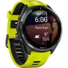 Garmin Forerunner 965 Carbon Gray DLC Titanium Bezel with Black Case and Amp Yellow/Black Silicone Band