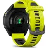 Garmin Forerunner 965 Carbon Gray DLC Titanium Bezel with Black Case and Amp Yellow/Black Silicone Band