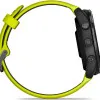 Garmin Forerunner 965 Carbon Gray DLC Titanium Bezel with Black Case and Amp Yellow/Black Silicone Band