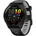 Garmin Forerunner 265 Black Bezel and Case with Black/Powder Gray Silicone Band