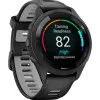 Garmin Forerunner 265 Black Bezel and Case with Black/Powder Gray Silicone Band