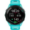 Garmin Forerunner 265 Black Bezel with Aqua Case and Aqua/Black Silicone Band