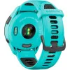 Garmin Forerunner 265 Black Bezel with Aqua Case and Aqua/Black Silicone Band