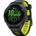 Garmin Forerunner 265S Black Bezel and Case with Black/Amp Yellow Silicone Band