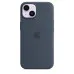 Оригинальный чехол Apple Silicone Case with MagSafe для iPhone 14 (Storm Blue) (MPRV3)