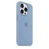 Оригінальний чохол Apple Silicone Case with MagSafe для iPhone 15 Pro (Winter Blue) (MT1L3)