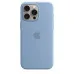 Оригінальний чохол Apple Silicone Case with MagSafe для iPhone 15 Pro Max (Winter Blue) (MT1Y3)