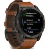 Garmin Epix (Gen 2) Sapphire Black Titanium with Chestnut Leather Band