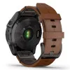 Garmin Epix (Gen 2) Sapphire Black Titanium with Chestnut Leather Band