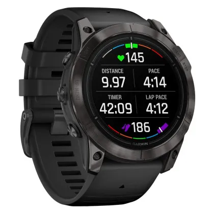 Garmin Epix Pro (Gen 2) Sapphire 51mm Carbon Gray DLC Titanium with Black Band