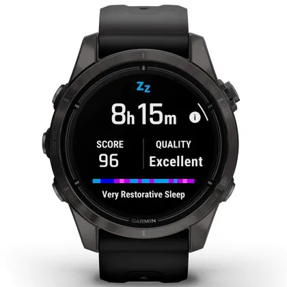 Garmin Epix Pro (Gen 2) Sapphire 42mm Carbon Gray DLC Titanium with Black Band