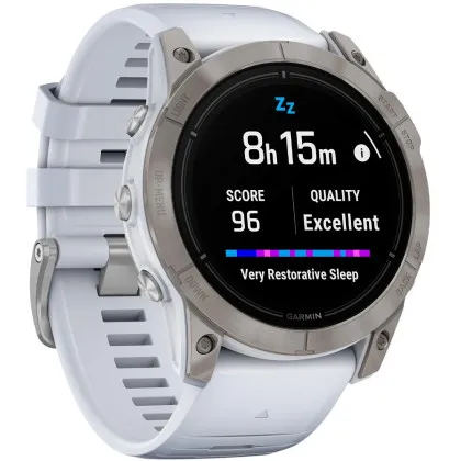 Garmin Epix Pro (Gen 2) Sapphire 51mm Titanium with Whitestone Band