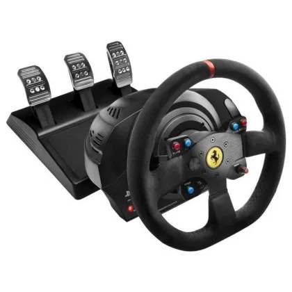 Комплект (кермо, педалі) Thrustmaster T300 Ferrari Integral RW Alcantara edition PS5/PC/PS4 (Black) (UA)