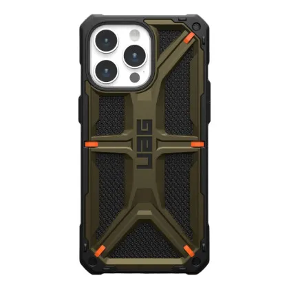 Чохол UAG Monarch Kevlar MagSafe для iPhone 15 Pro Max (Kevlar Elemental Green)