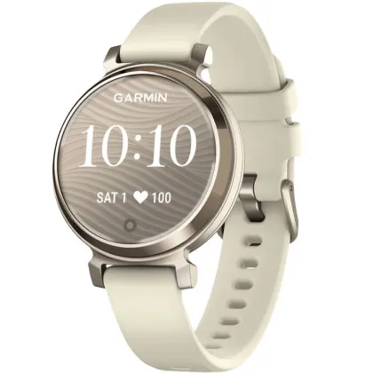 Garmin Lily 2 Cream Gold with Coconut Silicone Band