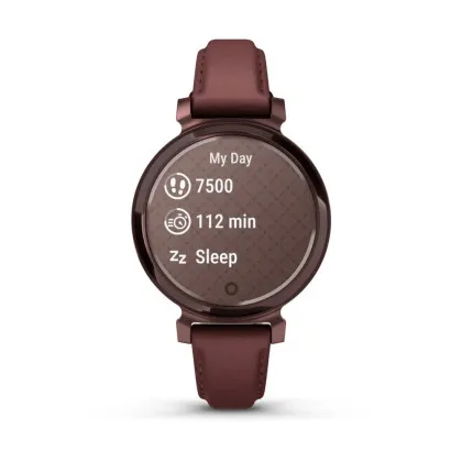 Garmin Lily 2 Classic Dark Bronze with Mulberry Leather Band