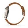 Garmin Lily 2 Classic Cream Gold with Tan Leather Band