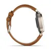 Garmin Lily 2 Classic Cream Gold with Tan Leather Band