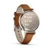 Garmin Lily 2 Classic Cream Gold with Tan Leather Band