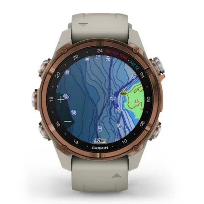 Garmin Descent Mk3i 43mm Bronze PVD Titanium with French Gray Silicone Band в Дубно