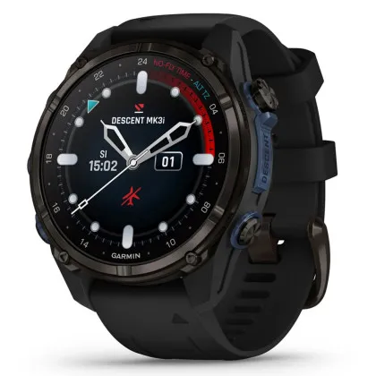 Garmin Descent Mk3i 43mm Carbon Gray DLC Titanium with Black Silicone Band в Дубно