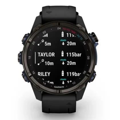 Garmin Descent Mk3i 43mm Carbon Gray DLC Titanium with Black Silicone Band в Дубно