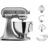 Планетарний міксер KitchenAid Artisan 4,3 л з відкидним блоком (Chrome)