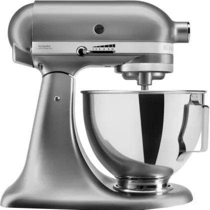 Планетарний міксер KitchenAid Artisan 4,3 л з відкидним блоком (Chrome)