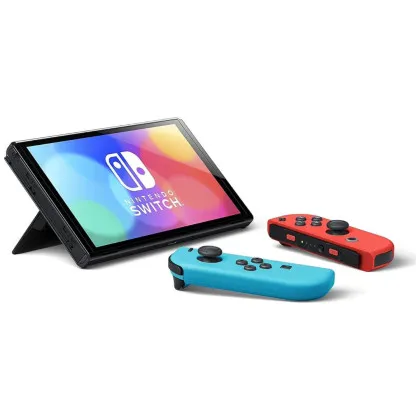 Портативна ігрова приставка Nintendo Switch OLED with Neon Blue and Neon Red Joy-Con (045496883409)