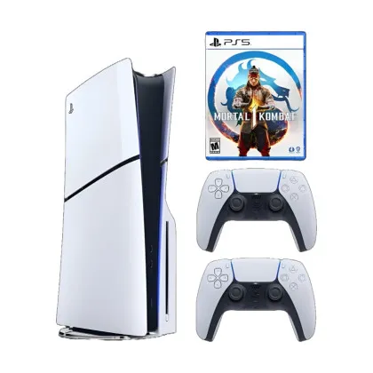 Ігрова приставка Sony PlayStation 5 Slim (BluRay) + Mortal Kombat 1 + Dualsense White