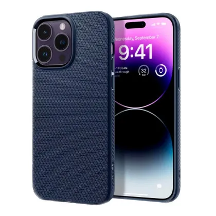 Чохол Spigen Liquid Air для iPhone 14 Pro Max (Navy Blue)