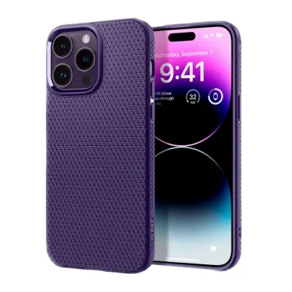 Чохол Spigen Liquid Air для iPhone 14 Pro Max (Deep Purple)