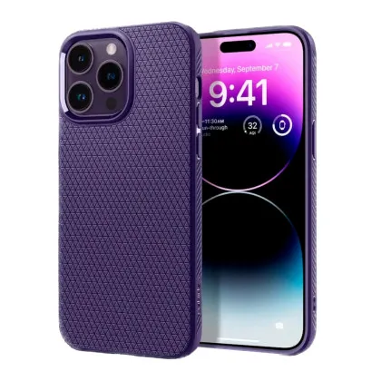 Чохол Spigen Liquid Air для iPhone 14 Pro (Deep Purple)