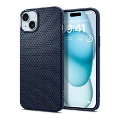 Чохол Spigen Liquid Air для iPhone 15 (Navy Blue) в Кривому Розі