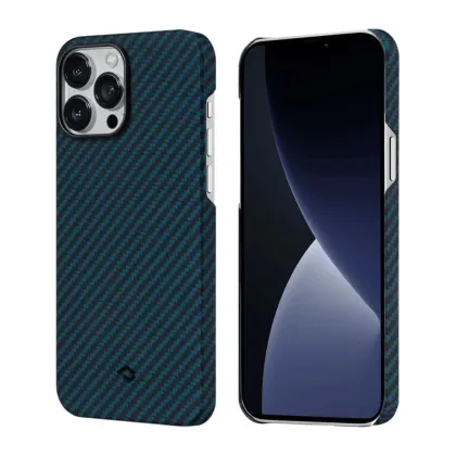 Чохол Pitaka MagEZ Case 2 для iPhone 13 Pro (Black/Blue Twill) в Коломиї