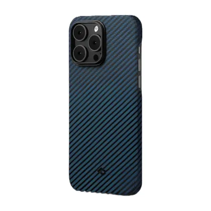 Чохол Pitaka MagEZ 3 Case для iPhone 14 Pro (Black/Blue Twill) в Житомирі