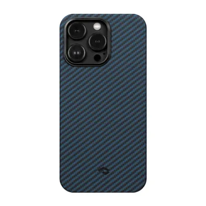 Чохол Pitaka MagEZ 3 Case для iPhone 14 Pro (Black/Blue Twill) в Житомирі