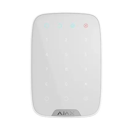 Бездротова сенсорна клавіатура Ajax KeyPad (White)