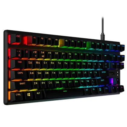 Клавіатура ігрова HyperX Alloy Origins Aqua USB RGB PBT (Black)