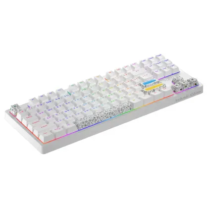 Клавіатура ігрова HATOR Rockfall 2 Mecha TKL Authentic Edition (White)