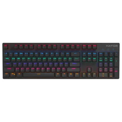 Клавіатура ігрова HATOR Starfall Rainbow Origin Red (Black)