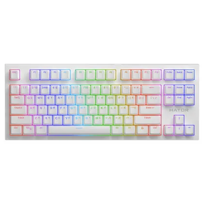 Клавіатура ігрова HATOR Skyfall 2 TKL PRO orange (White)