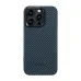 Чехол Pitaka MagEZ Case 4 для iPhone 15 Pro Max (Black/Blue Twill)