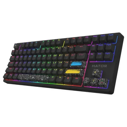 Клавіатура ігрова HATOR Rockfall 2 Mecha TKL Authentic Edition (Black)