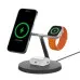 Беспроводная зарядка Belkin 3-in-1 Wireless Charger with MagSafe 15W (Black)