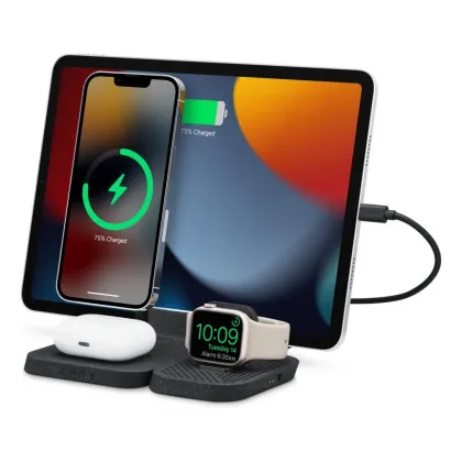 Безпровідна зарядка Zens 4-in-1 Modular Wireless Charger with iPad Charging Stand (ZEAPM03/00) (Black)