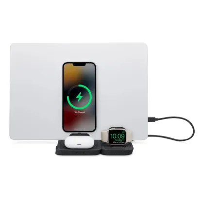 Безпровідна зарядка Zens 4-in-1 Modular Wireless Charger with iPad Charging Stand (ZEAPM03/00) (Black)